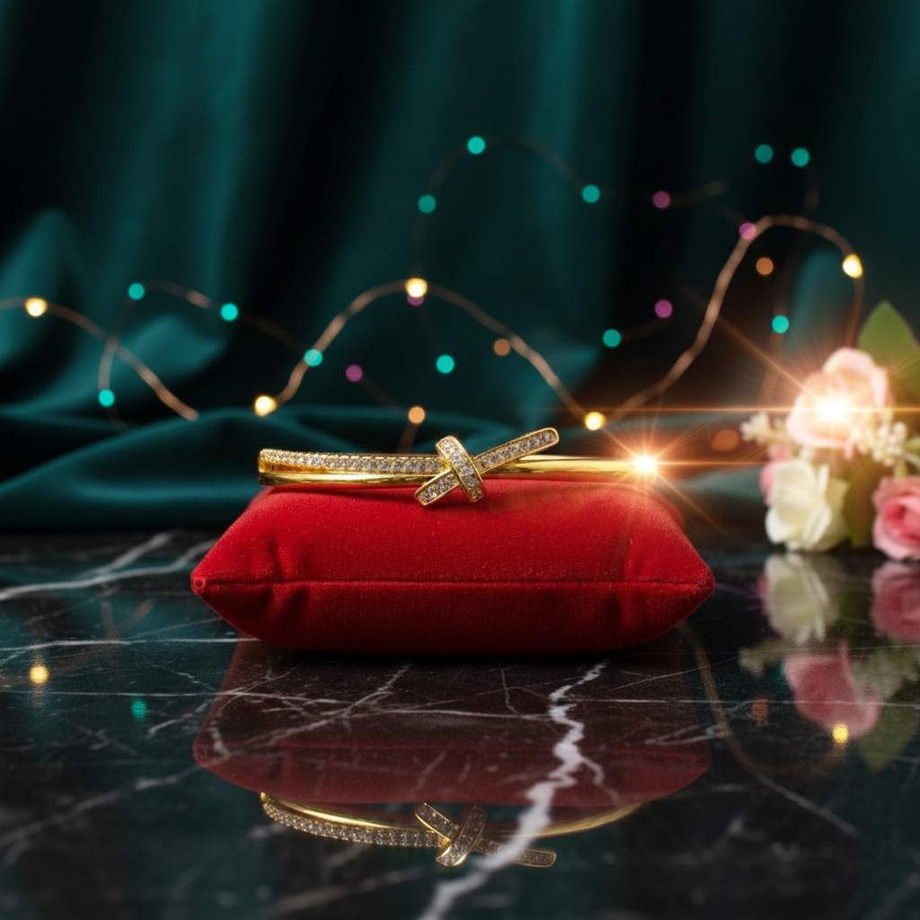 Sparkle Tie Kada - Gold